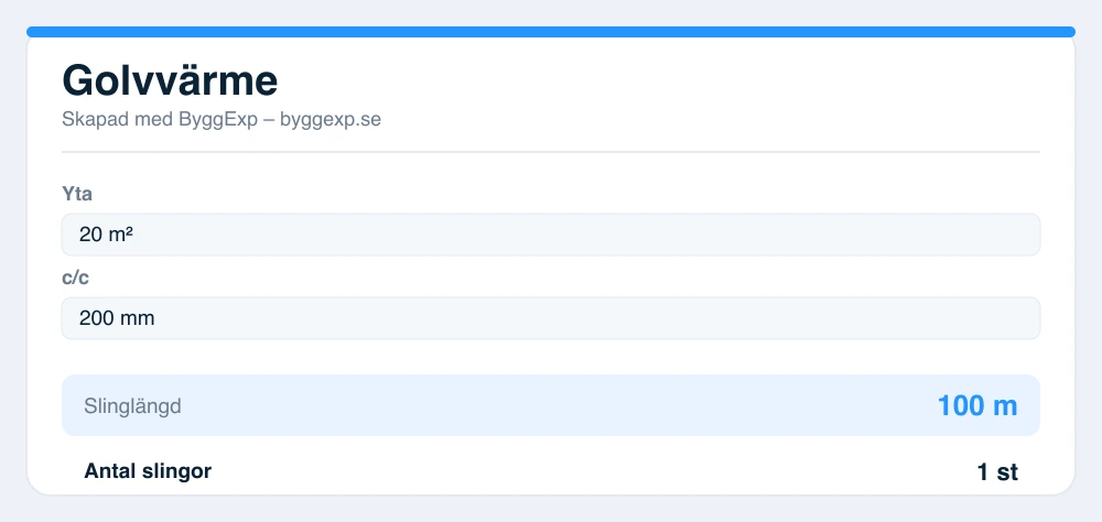 Forhåndsvisning av gulvvarme