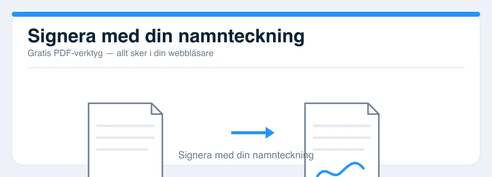 Illustrasjon: signere PDF