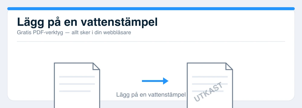 Illustrasjon: vannmerke i PDF